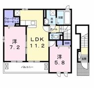 ベルメゾン丸松Ⅱの間取り画像