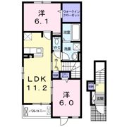 クロガネBの間取り画像