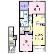 クロガネBの間取り画像