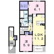 クロガネBの間取り画像