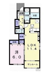 さくら Ⅰの間取り画像