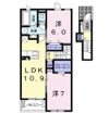 ラヴィ Ⅱの間取り画像