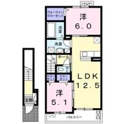 ラ ヴィラⅢの間取り画像