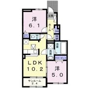 アプローズ元浜Bの間取り画像