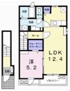 EAST HILL Bの間取り画像