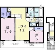 ハーベスト下上 Ⅲの間取り画像