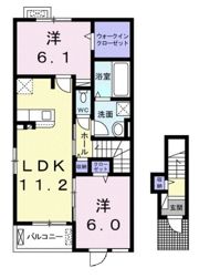 イリス Bの間取り画像