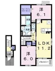 イリス Bの間取り画像