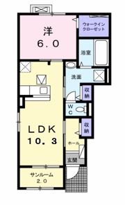 バードヒルBの間取り画像