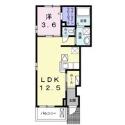 プリムローズ常盤Ⅰの間取り画像