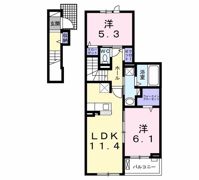 レジオンス阪杉の間取り画像