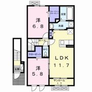 クラ―ヴォSの間取り画像