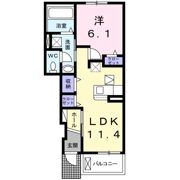 ユニットロル手光 Bの間取り画像