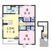 クワトロ ポルテⅡの間取り画像