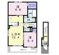 ミルキーウェイ Aの間取り画像