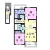 ミルキーウェイ Dの間取り画像