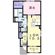 シュシュメゾンぴあのルタンの間取り画像