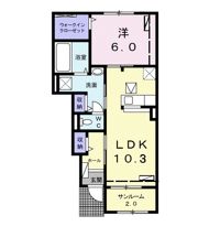 イチヨウ Cの間取り画像