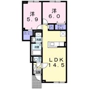 グレイス上野幌Dの間取り画像