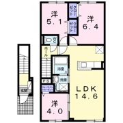 グレイス上野幌Dの間取り画像