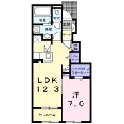 クラール北永井Aの間取り画像