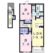 クラール北永井Aの間取り画像