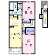 クラール北永井Aの間取り画像
