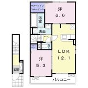 シャンスの間取り画像