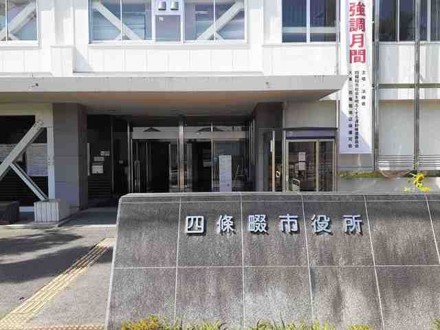 近くの四條畷市役所まで250m（徒歩4分）
