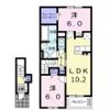 アジュールCの間取り画像