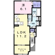 グリーングラス Nの間取り画像