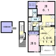 グリーングラス Nの間取り画像