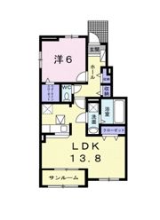 ユニットロル四日市Aの間取り画像