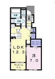 カルミア Ⅱの間取り画像