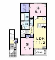 ヒーリングハウスⅡの間取り画像