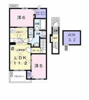 エスポワール ほたる野Ⅱの間取り画像