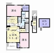 エスポワール ほたる野Ⅱの間取り画像