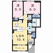 ボヌールメゾンAの間取り画像