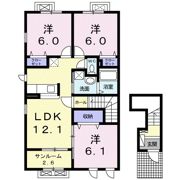 ハピネス 中保の間取り画像