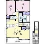 グランディール願成寺Bの間取り画像