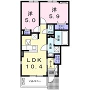 ル シエル エストの間取り画像