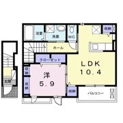 クレイン A・Tの間取り画像