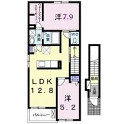 アンプルール Ⅱの間取り画像