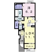 フォンテーヌⅡ Aの間取り画像