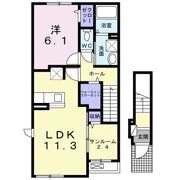 コンフォルタ東近江Ⅱの間取り画像