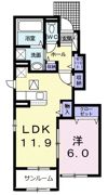 レ・フルールAの間取り画像