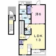 町沖ハイツの間取り画像