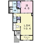 カーサ アリエッタ Cの間取り画像