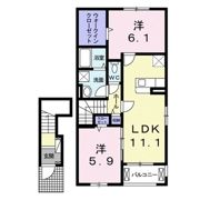 クリスタル・ローズAの間取り画像
