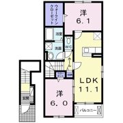 クレールひらきⅡの間取り画像